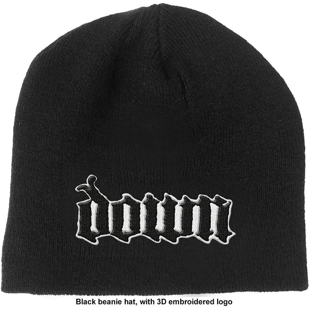Down Unisex Beanie Hat: Logo