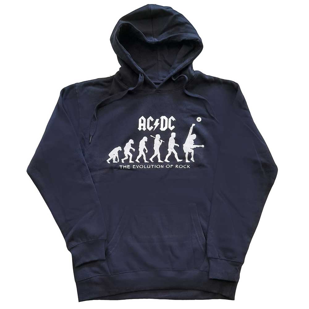 AC/DC Unisex Pullover Hoodie: Evolution of Rock (Small)