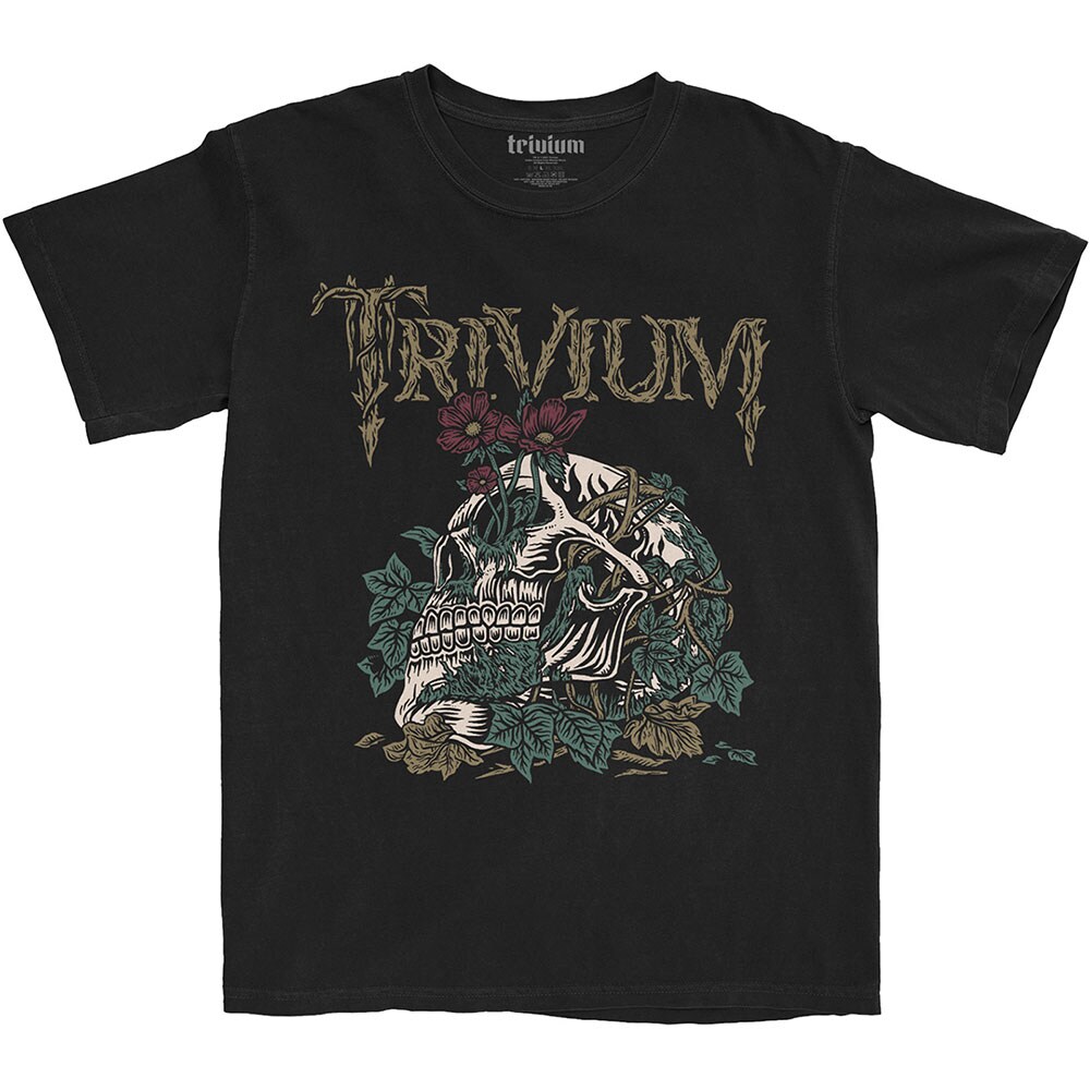 Trivium Unisex T-Shirt: Skelly Flower (Medium)