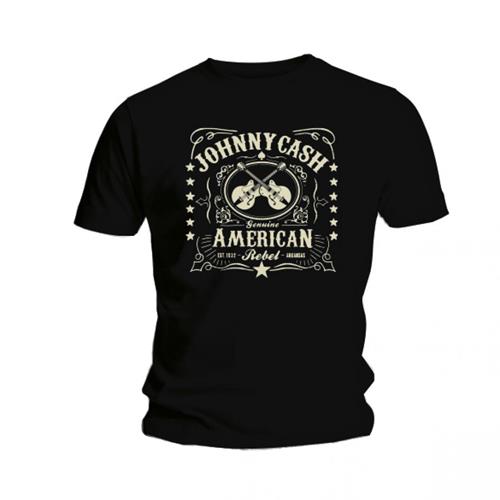 Johnny Cash Unisex T-Shirt: American Rebel (Medium)