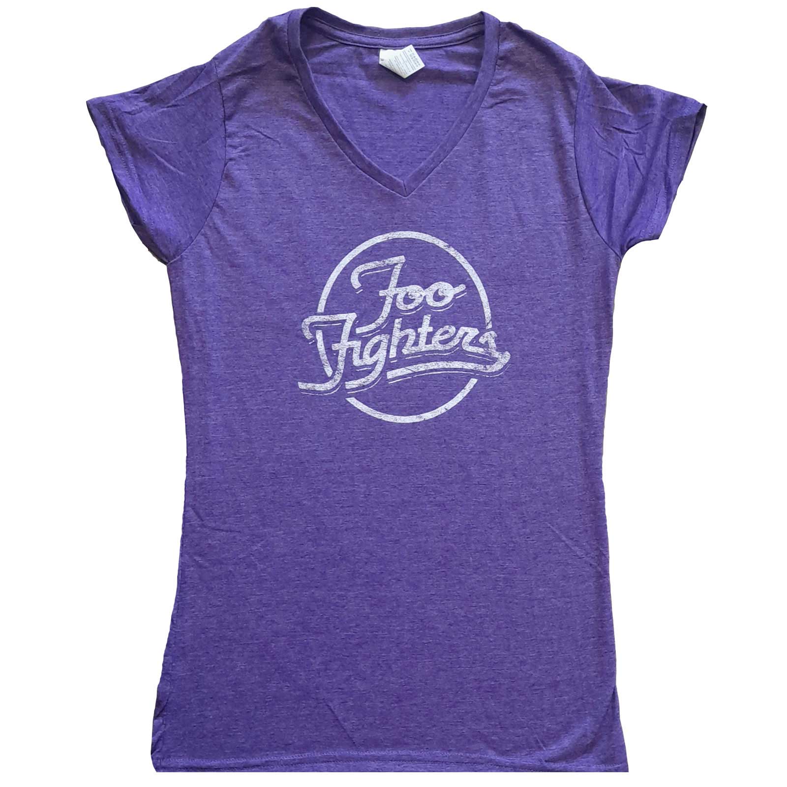 Foo Fighters Ladies T-Shirt: Text Logo (Ex-Tour) (Medium)