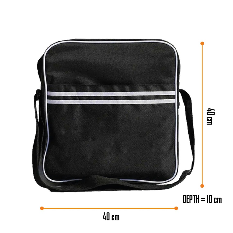 Axelväska: Death Row Records Logo  (Zip Top Record Bag) - 3