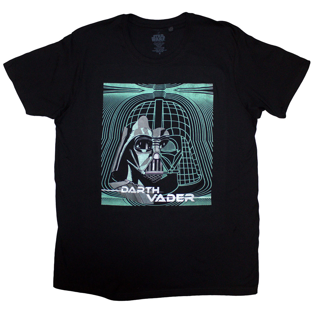 Star Wars Unisex T-Shirt: Vader Grid Mask (X-Large)