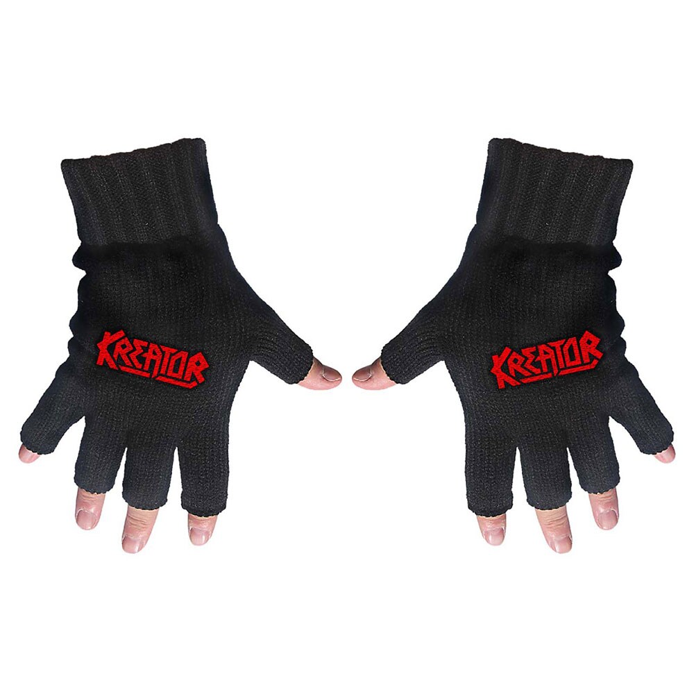 Kreator Unisex Fingerless Gloves: Logo