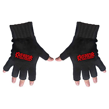 Kreator Unisex Fingerless Gloves: Logo