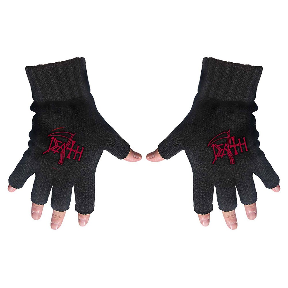 Death Unisex Fingerless Gloves: Logo