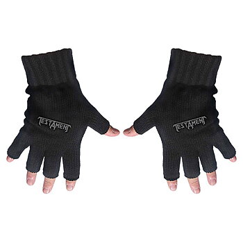 Testament Unisex Fingerless Gloves: Logo
