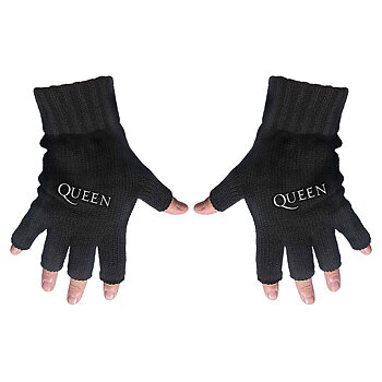 Queen Unisex Fingerless Gloves: Logo