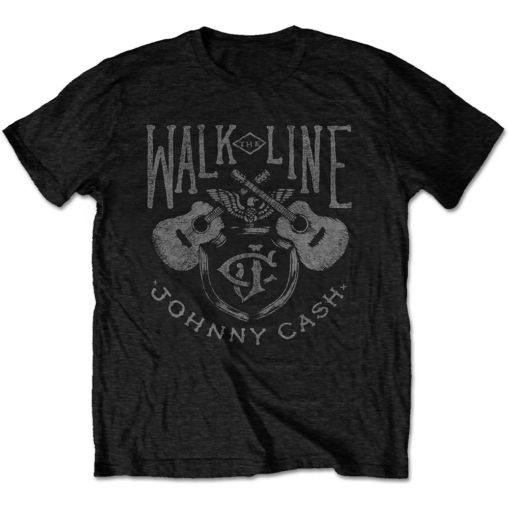 Johnny Cash Unisex T-Shirt: Walk The Line (Small)