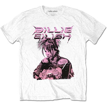 Billie Eilish Unisex T-Shirt: Purple Illustration (Small)