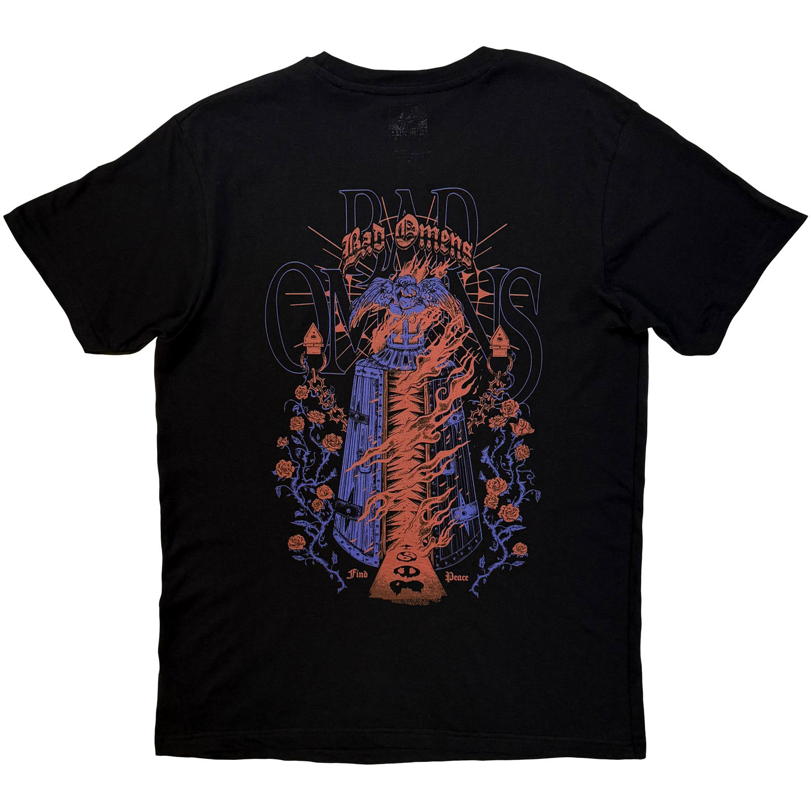 Bad Omens Unisex T-shirt: Eye (Sort) (Bagtryk) - 3