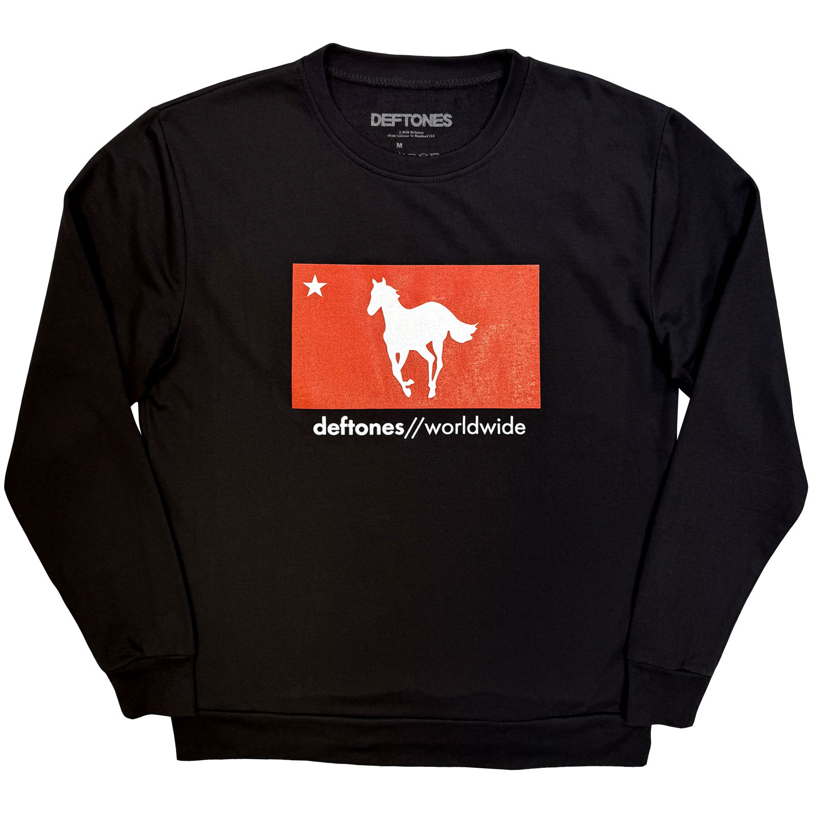 Deftones Unisex Sweatshirt: Star & Pony (Sort)