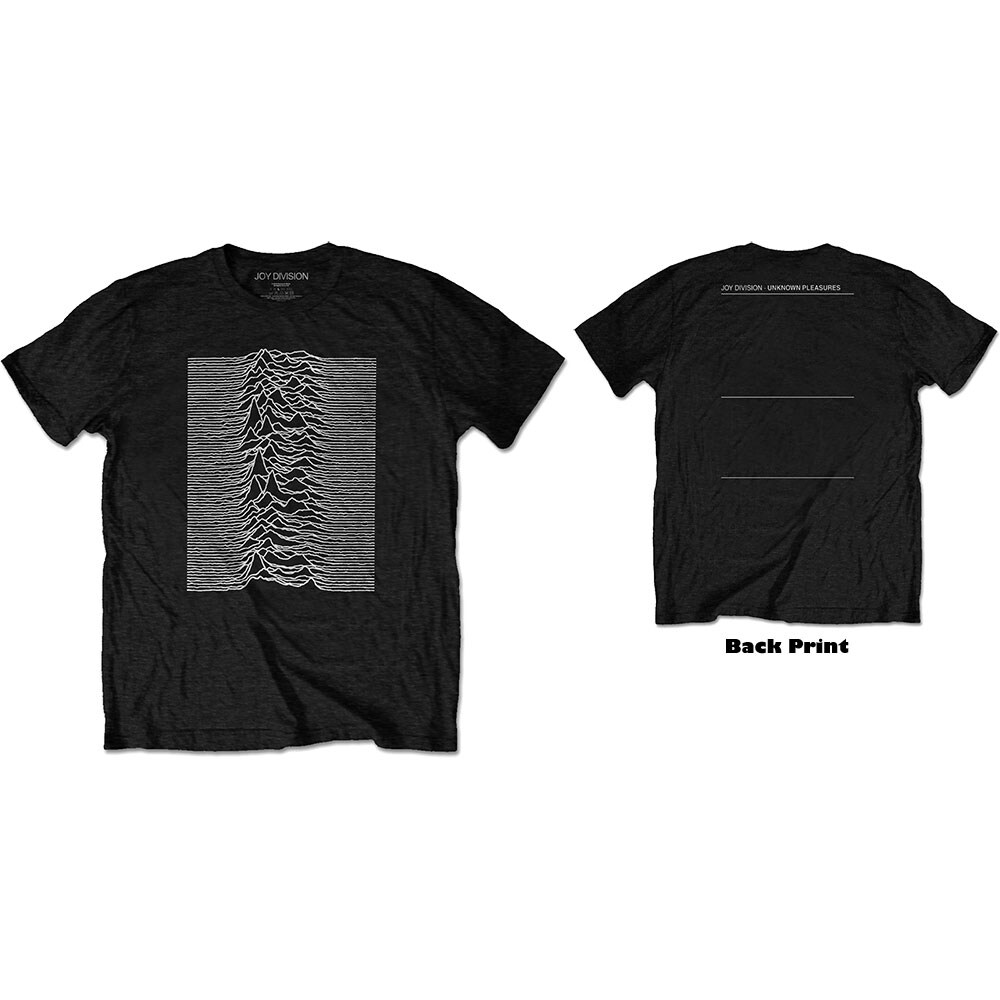 Joy Division Unisex T-Shirt: Unknown Pleasures (Back Print) (XX-Large)