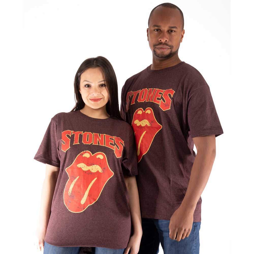 The Rolling Stones Unisex T-Shirt: Gothic Text (Small)
