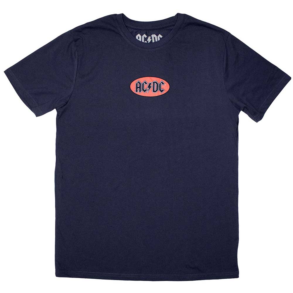 AC/DC Unisex T-Shirt: Mini Oval Logo (Medium)