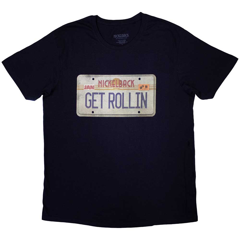 Nickelback Unisex T-Shirt: License Plate (Medium)