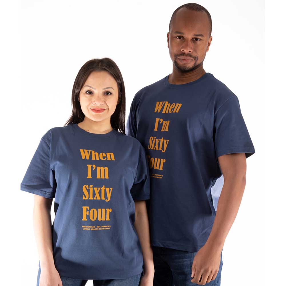 The Beatles Unisex T-Shirt: When I'm Sixty Four (Back Print) (Small)