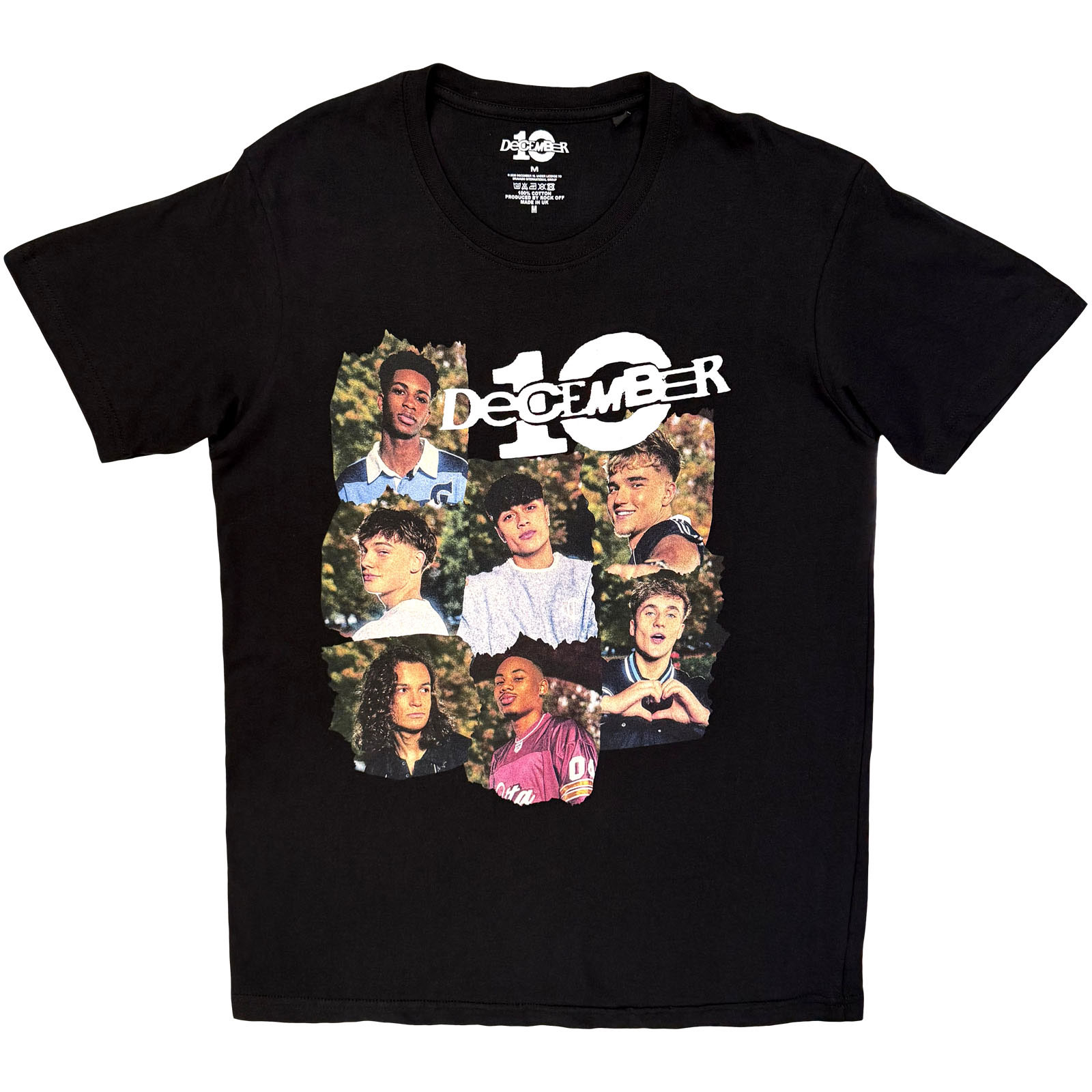 December 10 Dame-T-shirt: Ripped Frame (Sort)