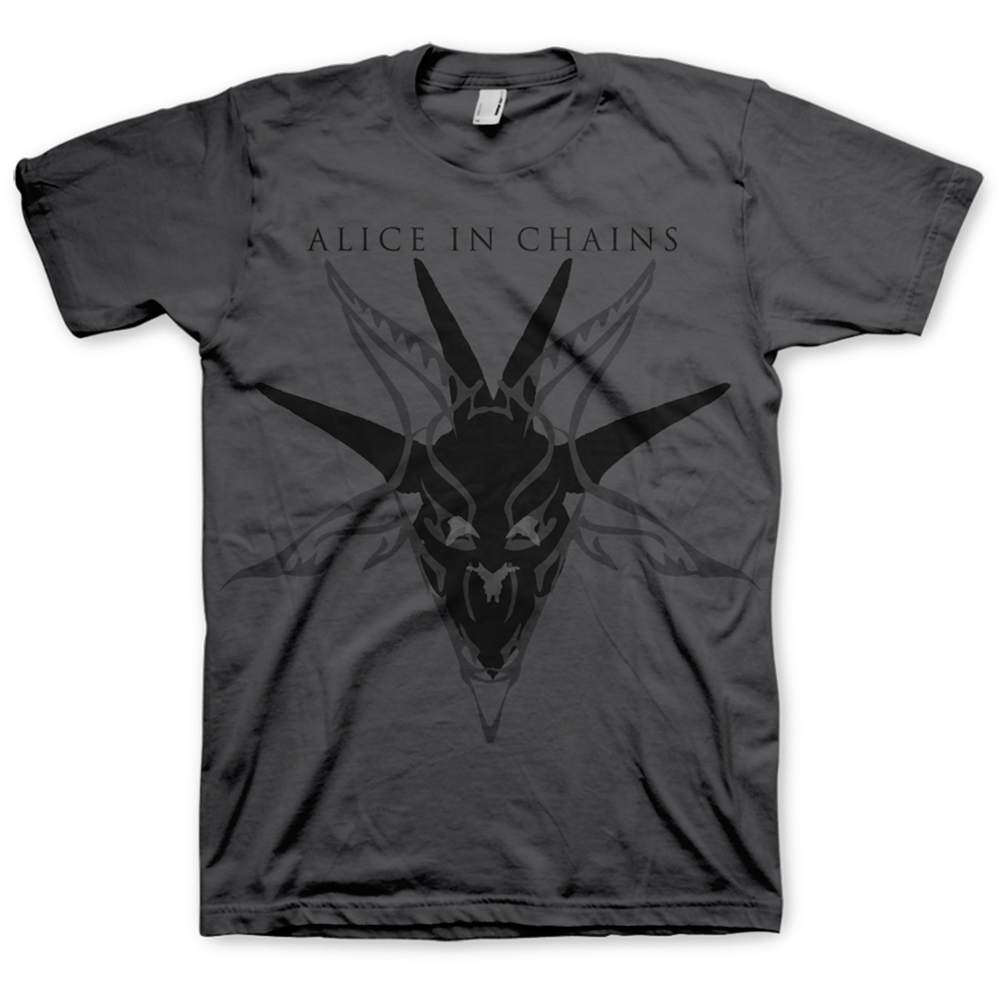 Alice In Chains Unisex T-Shirt: Black Skull (X-Large) - 2