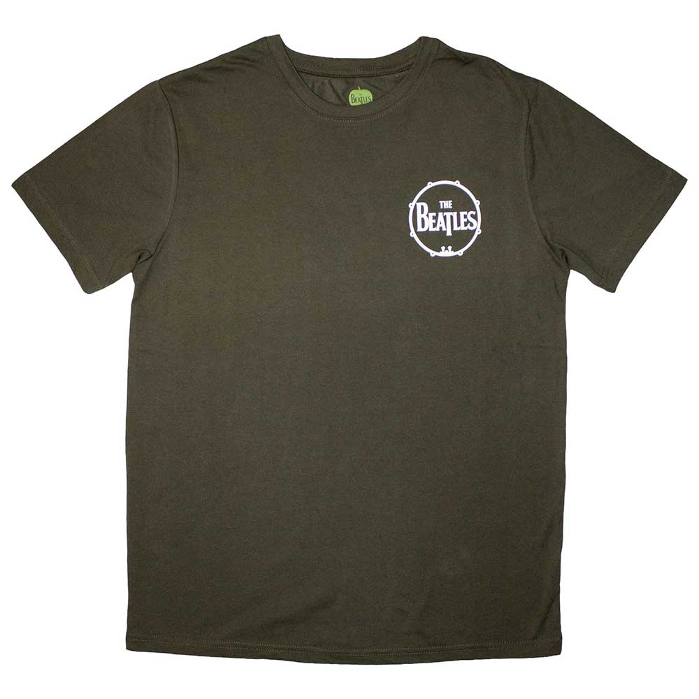 The Beatles Unisex T-Shirt: Mini Drum Logo (Large)