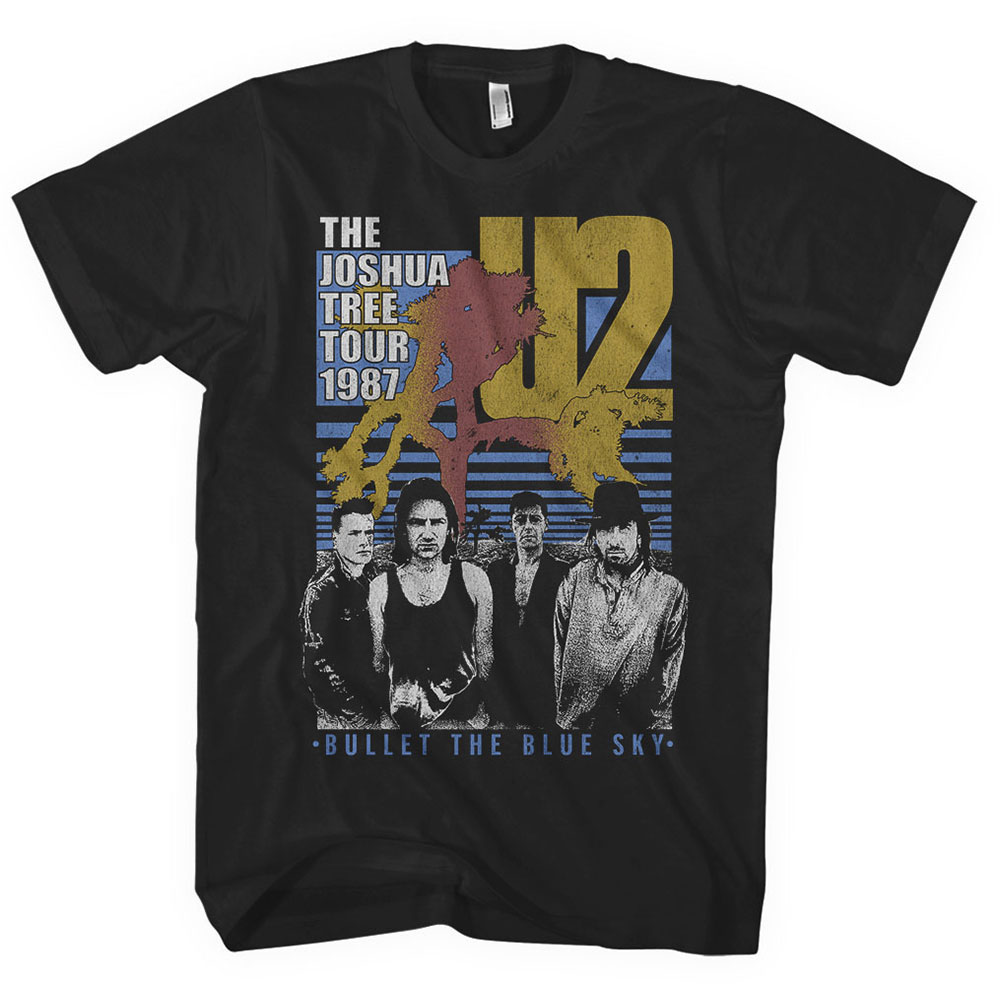 U2 Unisex T-Shirt: Bullet The Blue Sky (Small)