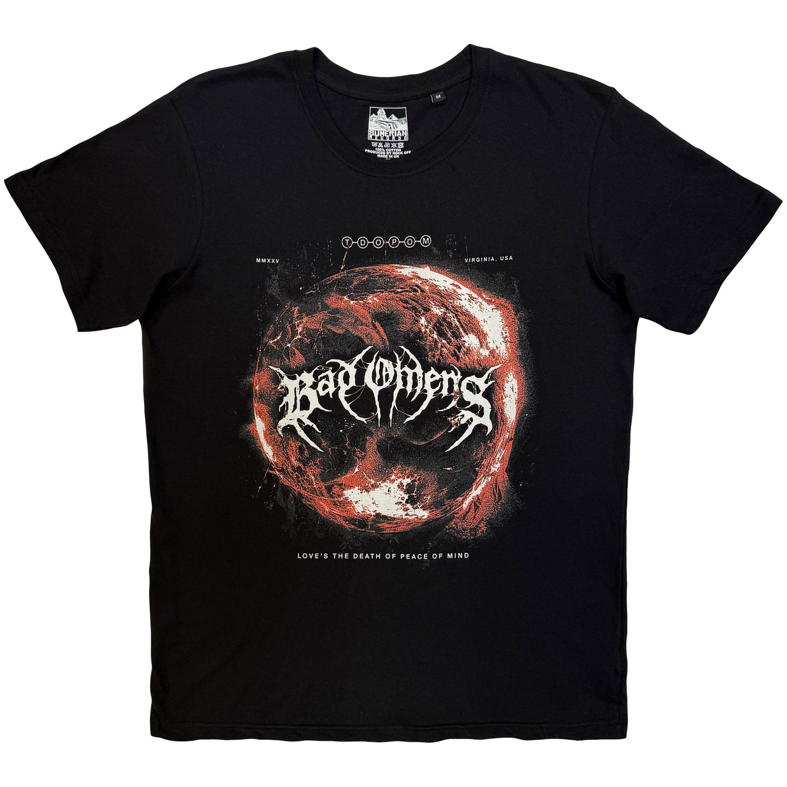 Bad Omens Unisex T-Shirt: Dark Planet (Black)