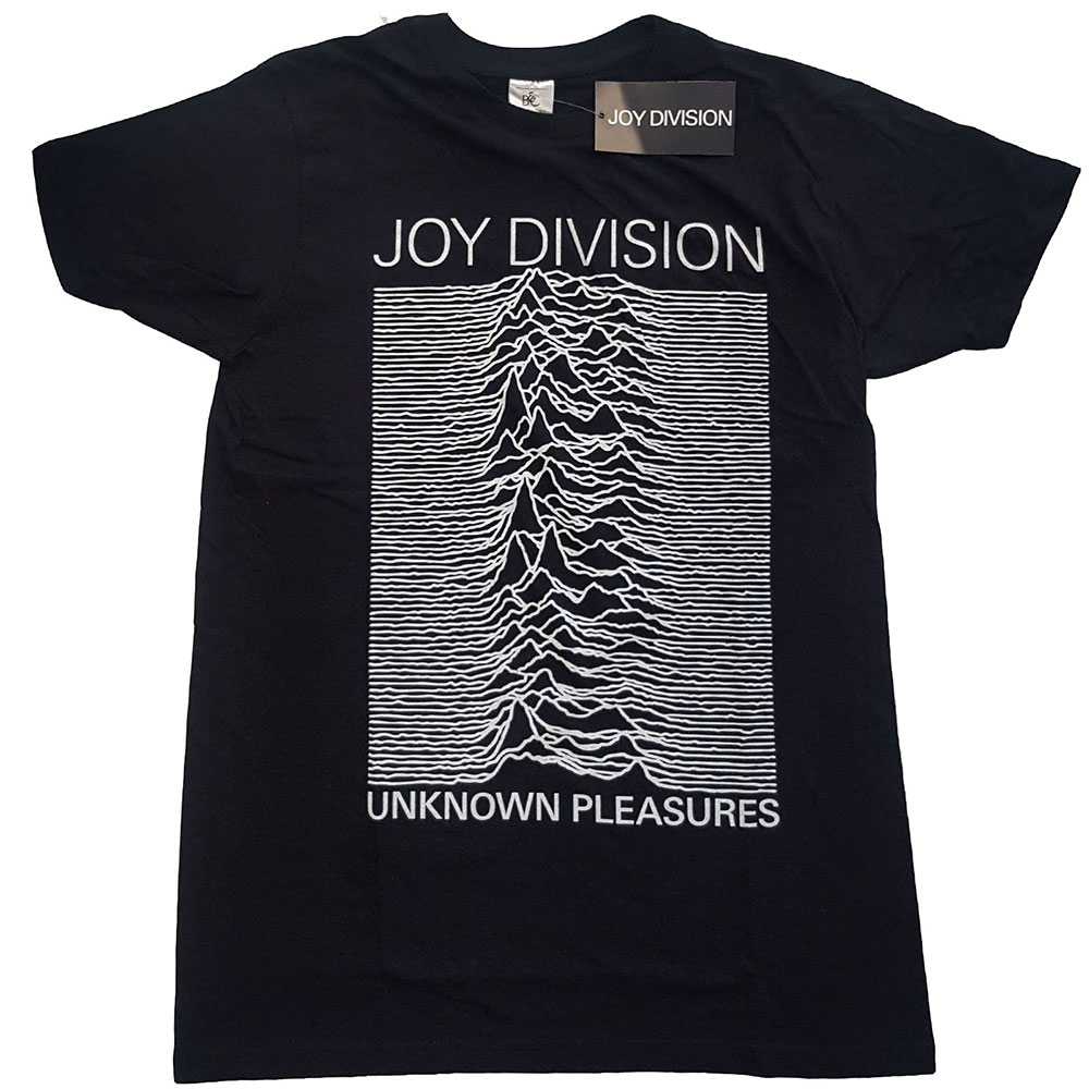 Joy Division Unisex T-Shirt: Unknown Pleasures White On Black (X-Large)