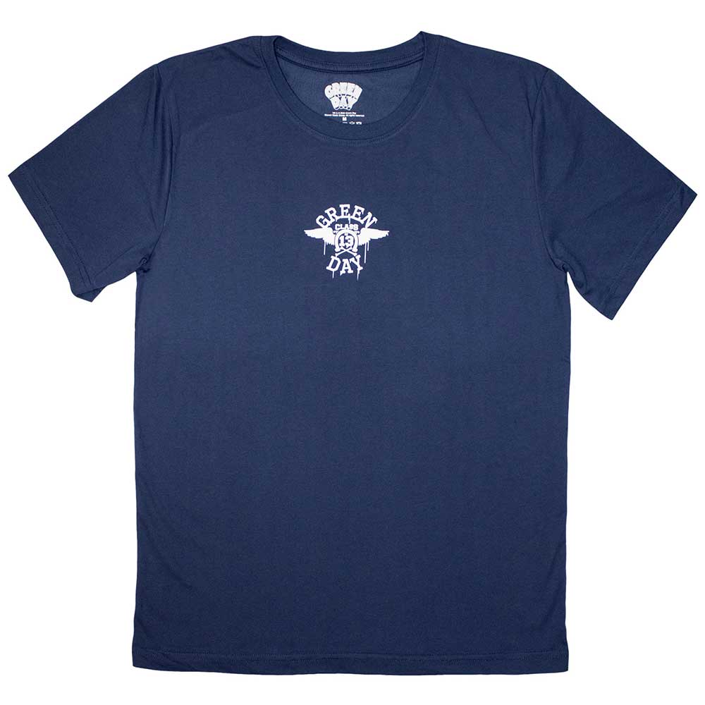 Green Day Unisex T-Shirt: Mini Wings (Large)