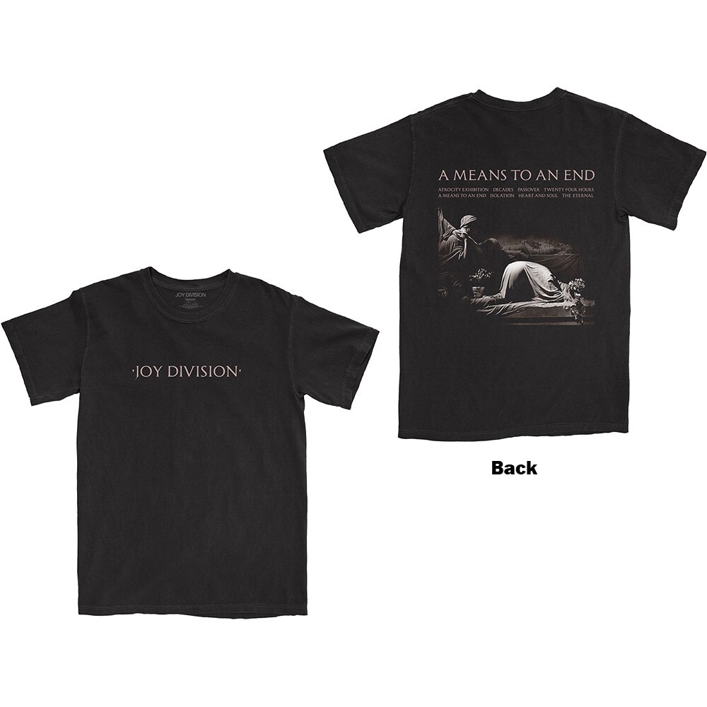 Joy Division Unisex T-Shirt: A Means To An End (Back Print) (Large)
