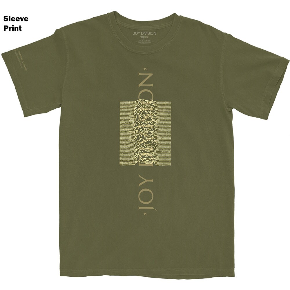Joy Division Unisex T-Shirt: Blended Pulse (Sleeve Print) (Large)