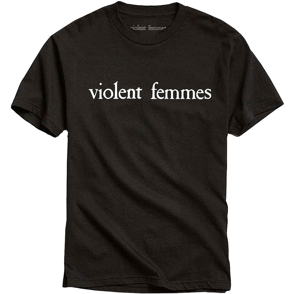 Violent Femmes Unisex T-Shirt: White Vintage Logo (Medium)