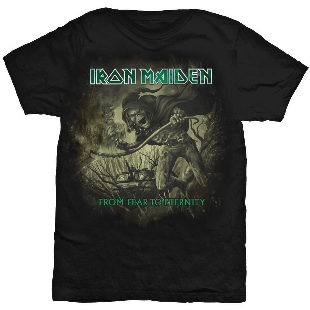 Iron Maiden Unisex Tee: From Fear To Eternity Distressed (Large) - 2