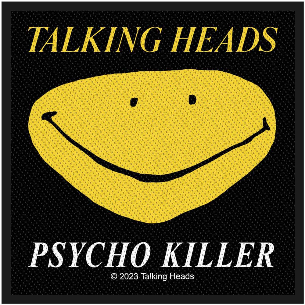 Talking Heads  Standard Woven Patch: Psycho Killer
