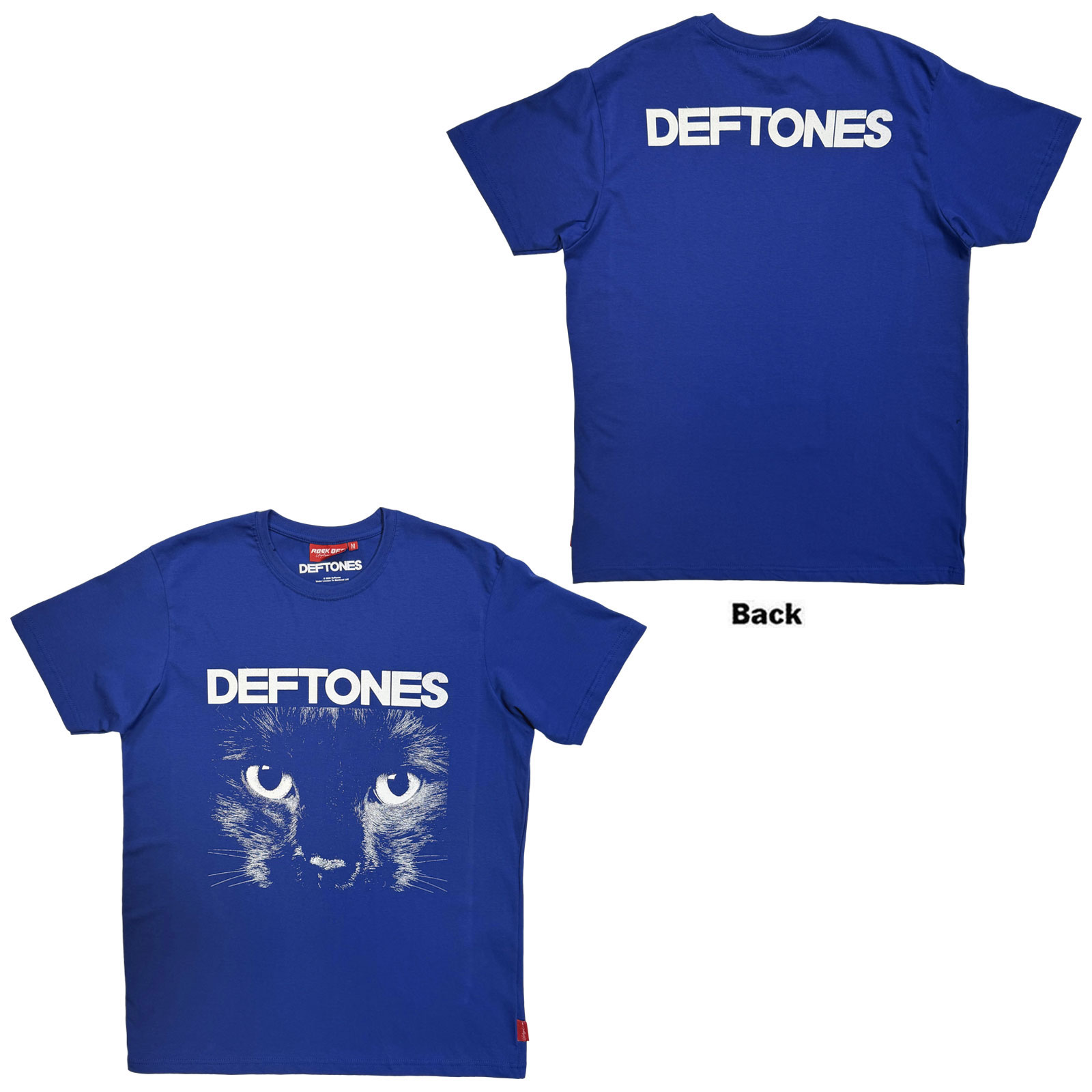 Deftones Unisex Premium T-shirt: Sphynx (Blå) (Ryggtryck) - 2