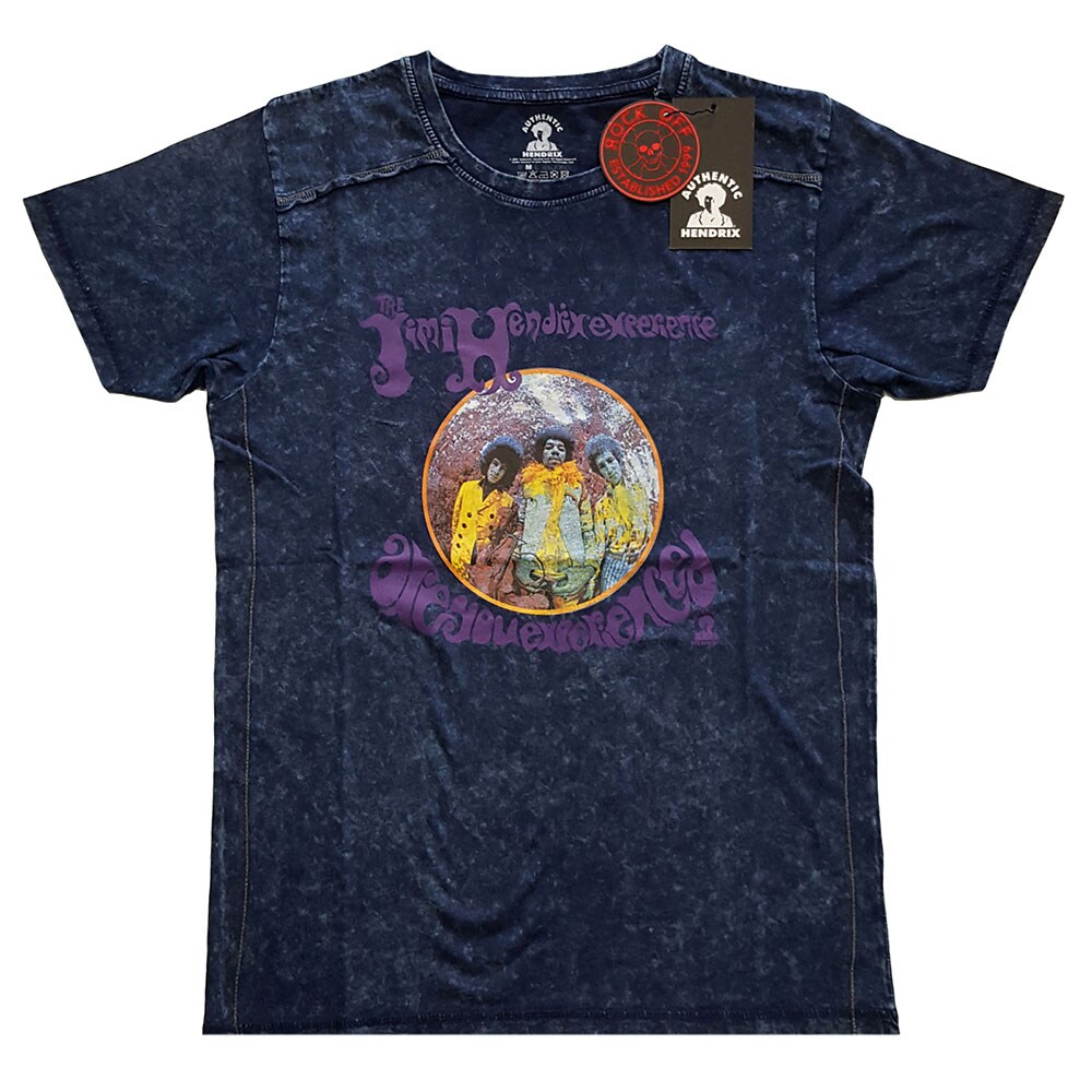 Jimi Hendrix Unisex Snow Wash T-Shirt: Experienced (Large)