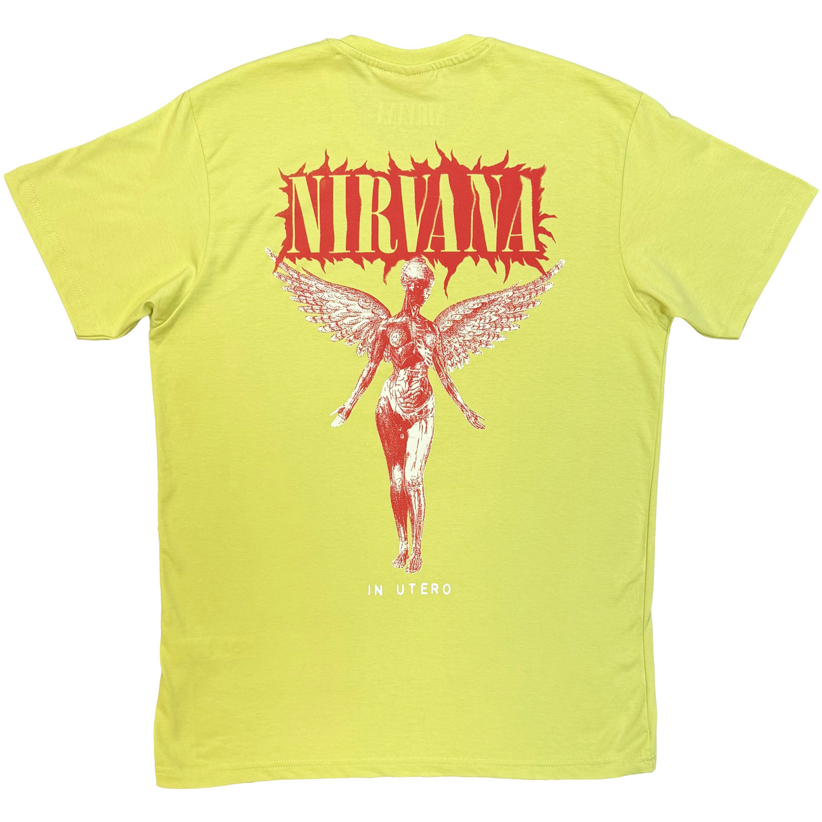 Nirvana Unisex Premium T-paita: In Utero Angel (Vihreä) (Takapaino) - 5