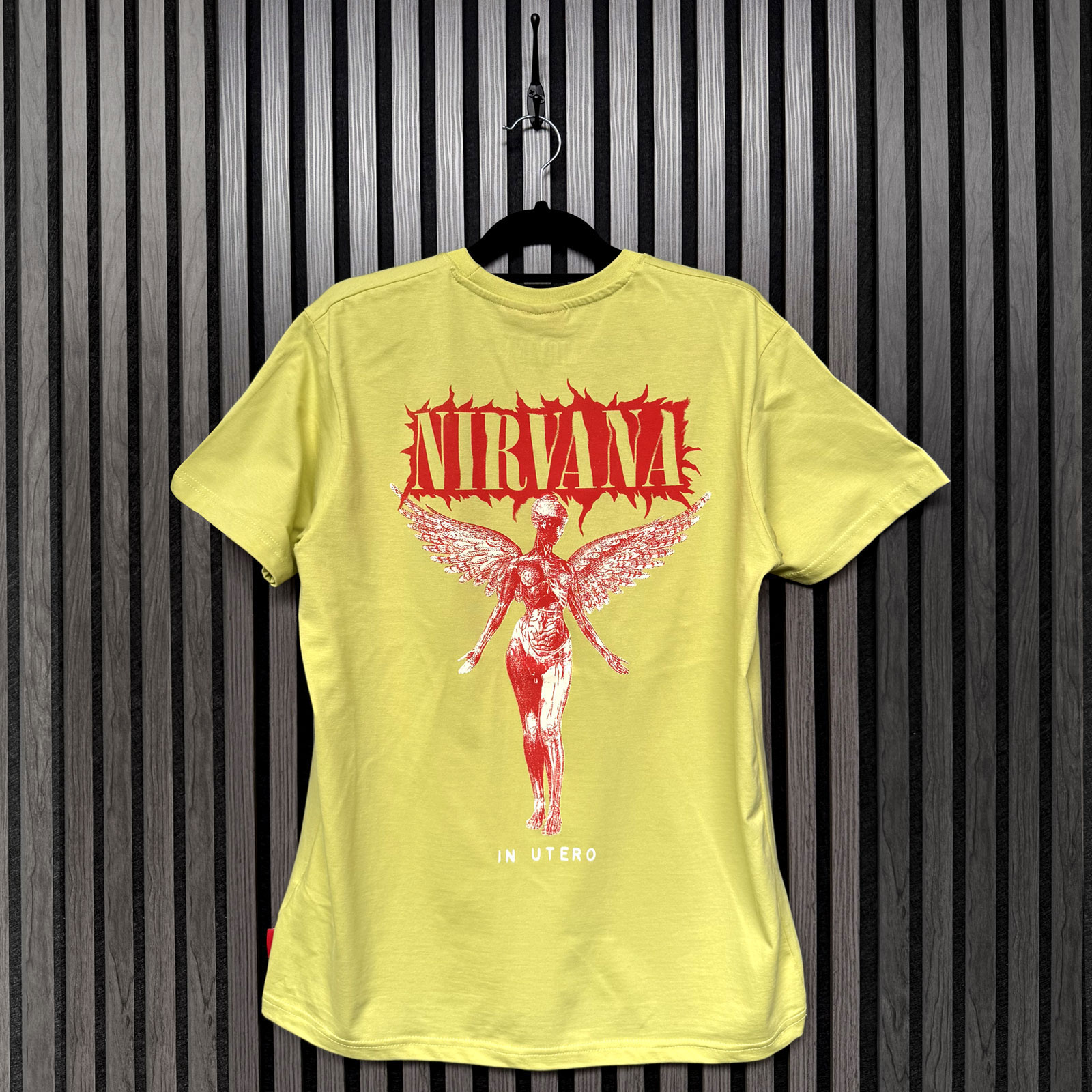 Nirvana Unisex Premium T-paita: In Utero Angel (Vihreä) (Takapaino) - 3