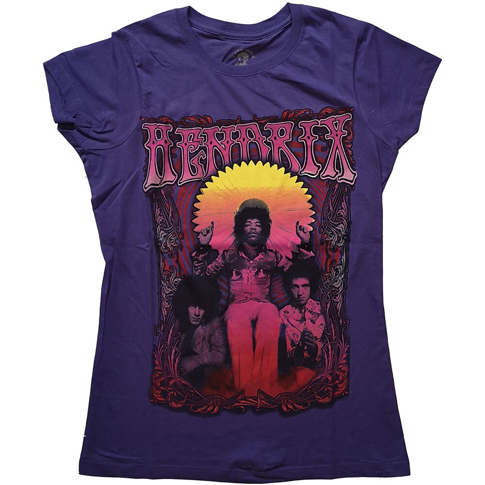 Jimi Hendrix Ladies T-Shirt: Karl Ferris Wheel (X-Small)