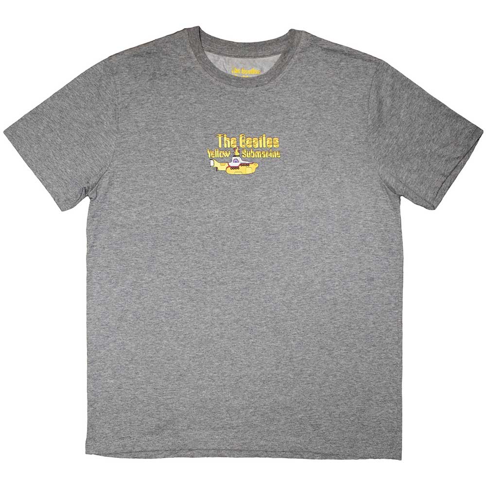 The Beatles Unisex T-Shirt: Yellow Submarine Mini Sub & Logo (Medium)