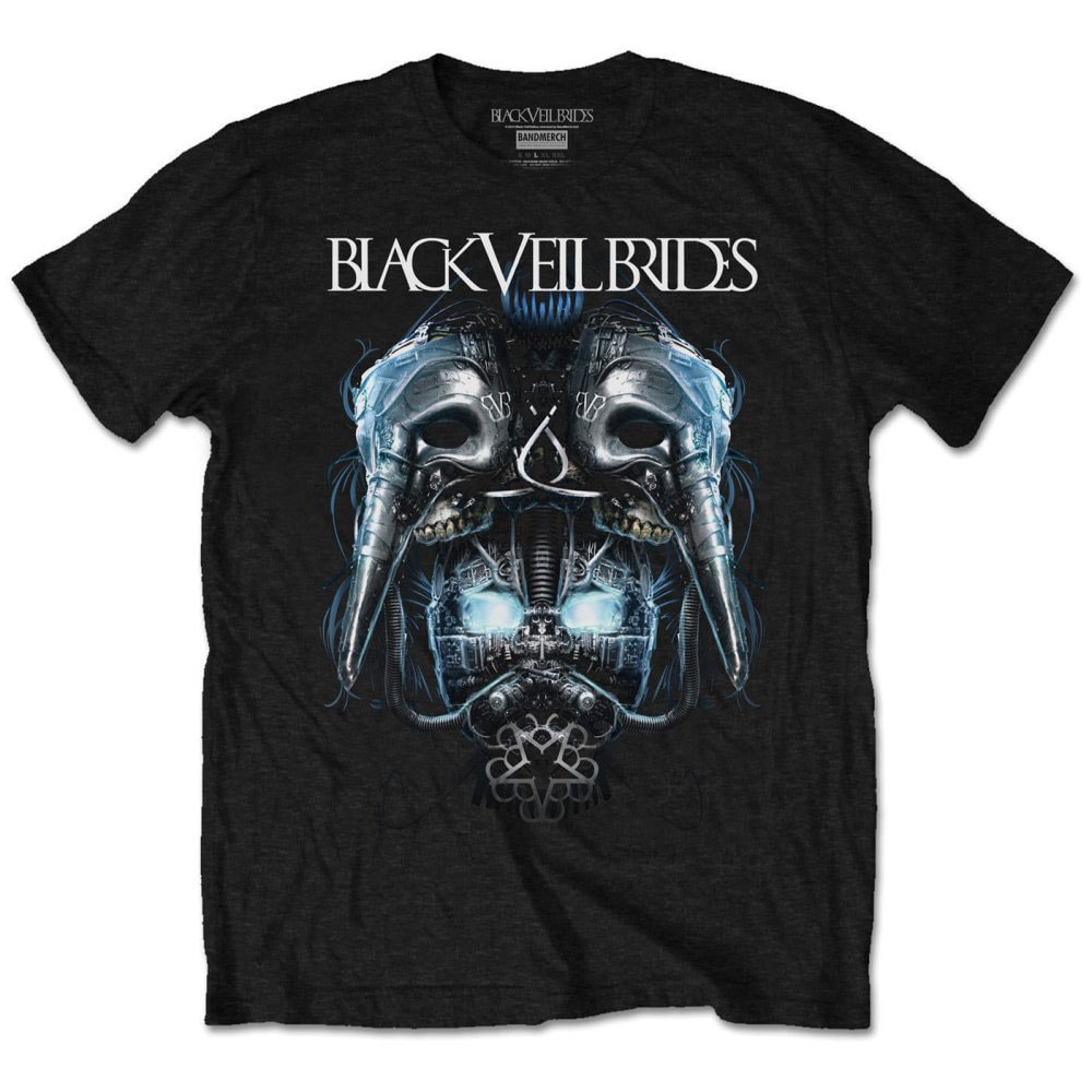 Black Veil Brides Unisex T-Shirt: Metal Mask (Retail Pack) (Large) - 2
