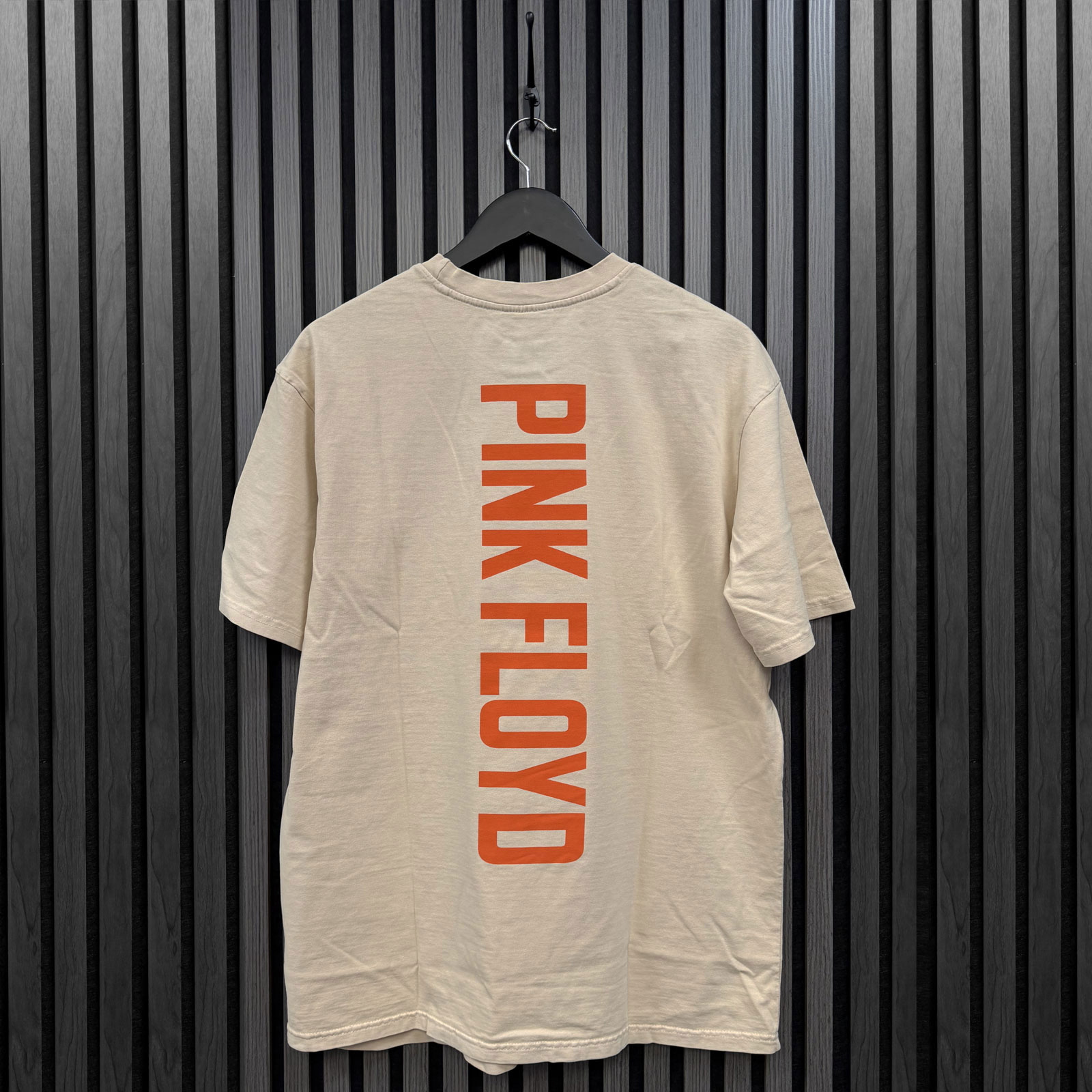 Pink Floyd Unisex Premium T-paita: Pompeii Circle Wash (Hiekka) (Takapaino) - 4