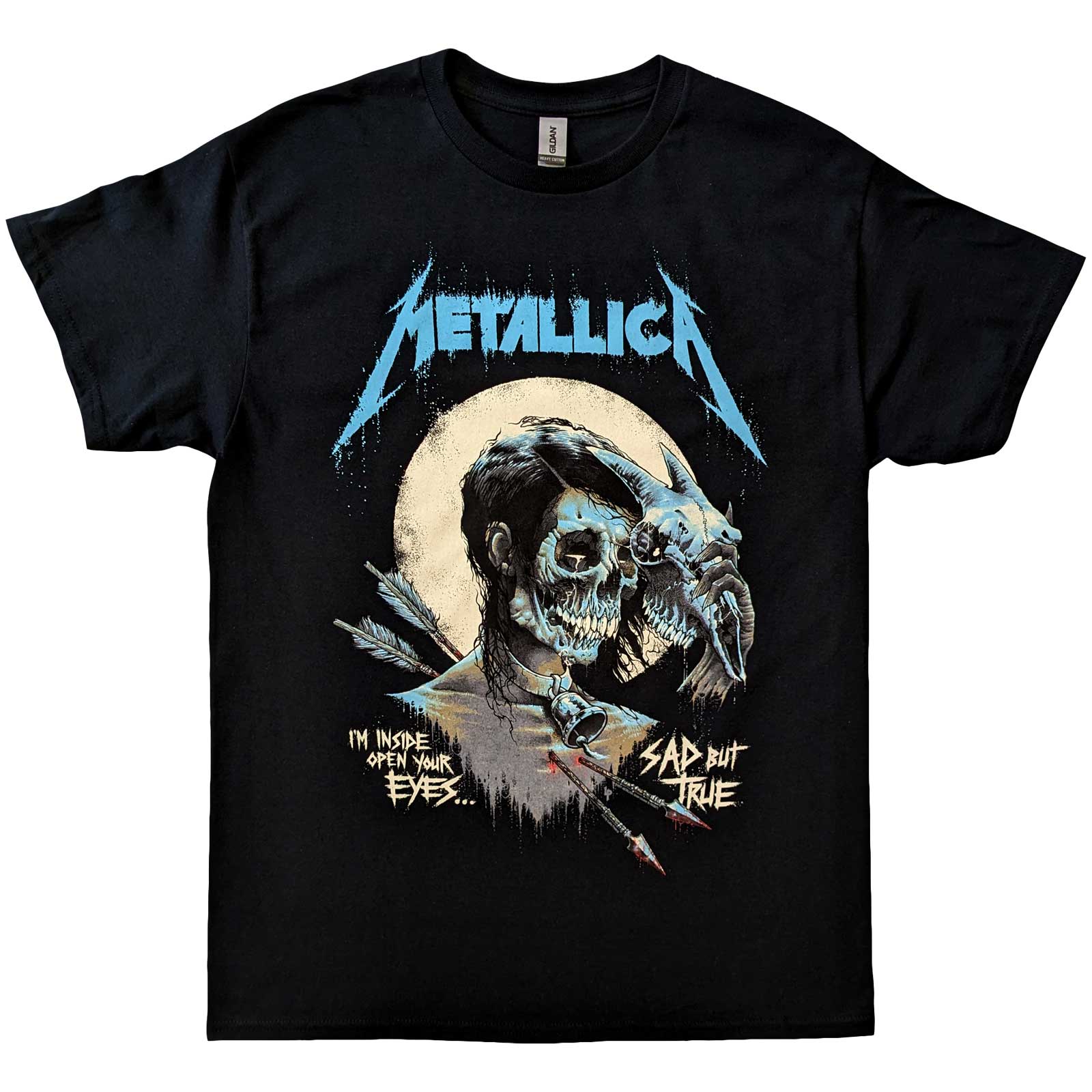 Metallica Unisex T-Shirt: Sad But True Poster (Large)