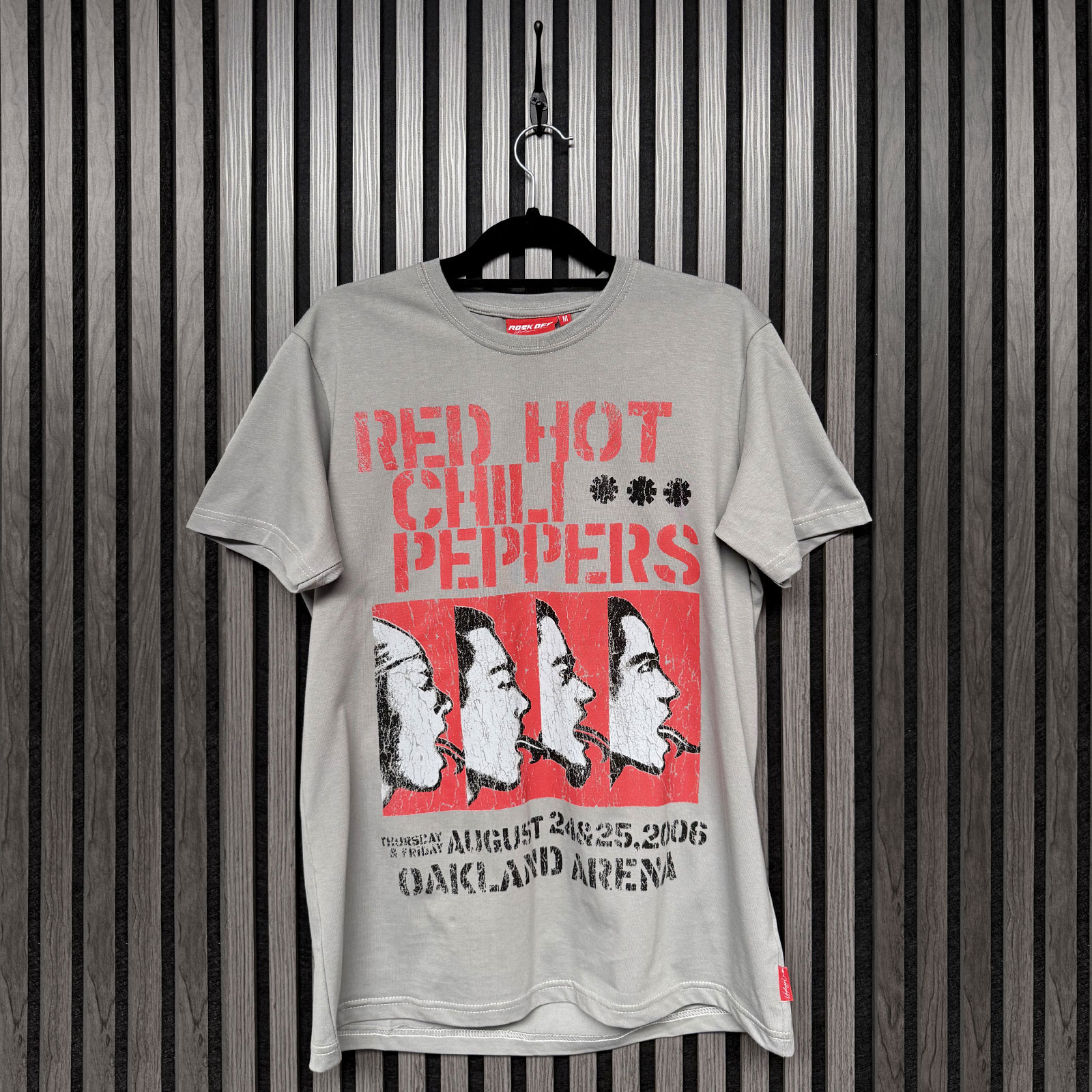Red Hot Chili Peppers Unisex Premium T-skjorte: Oakland Arena (Grå) - 3