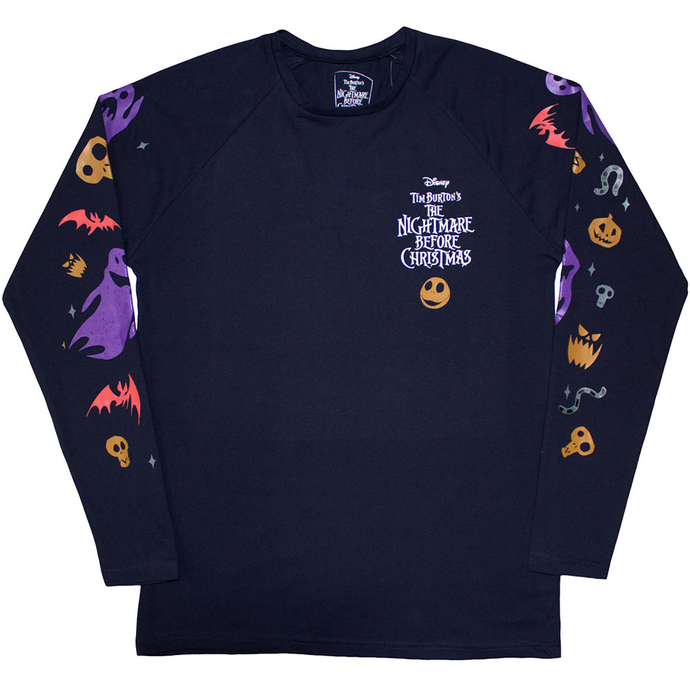 The Nightmare Before Christmas Unisex Long Sleeve T-Shirt: Ghouls (Embellished) (XX-Large)