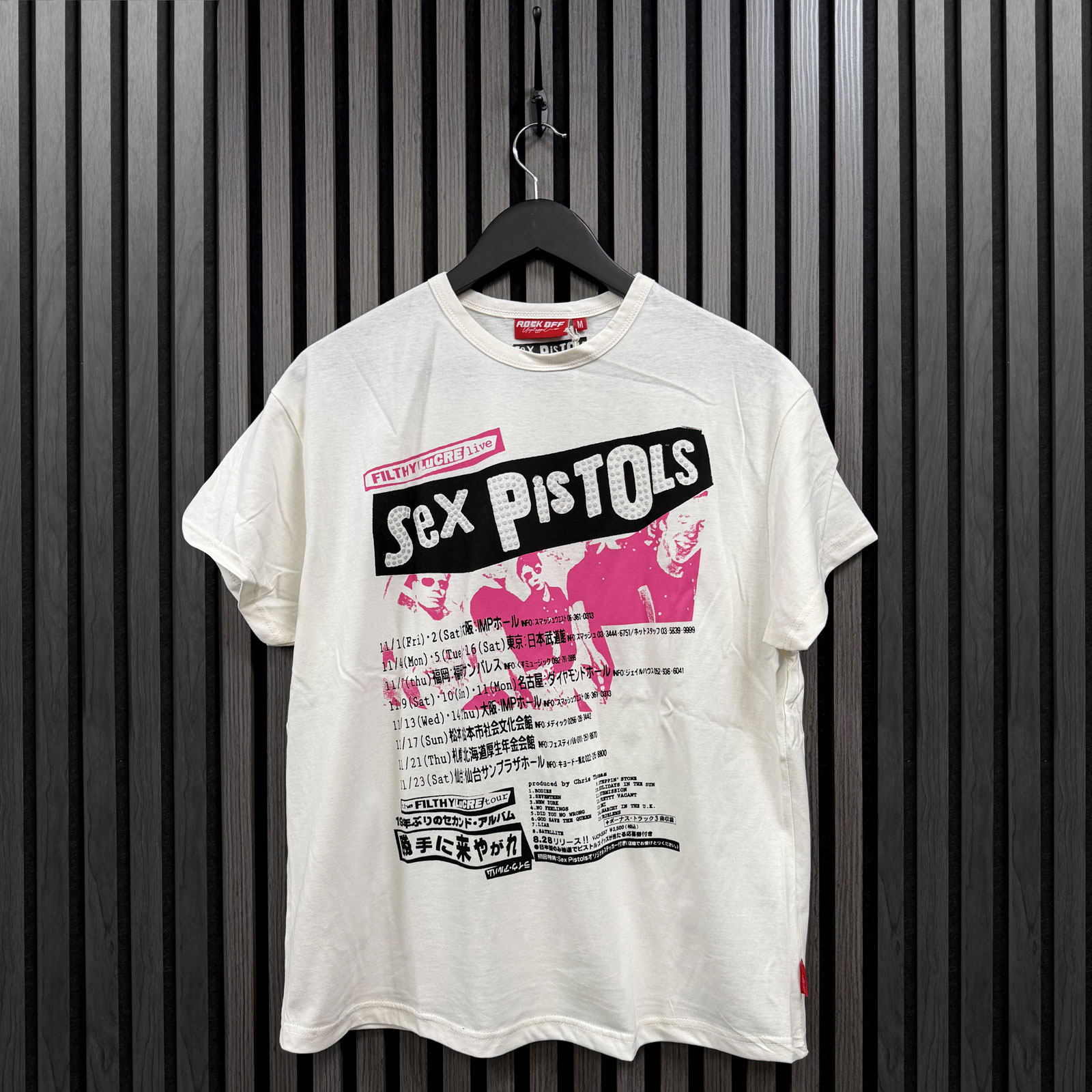 The Sex Pistols Premium Oversize Dame T-shirt: Filthy Lucre (Naturhvid) - 3