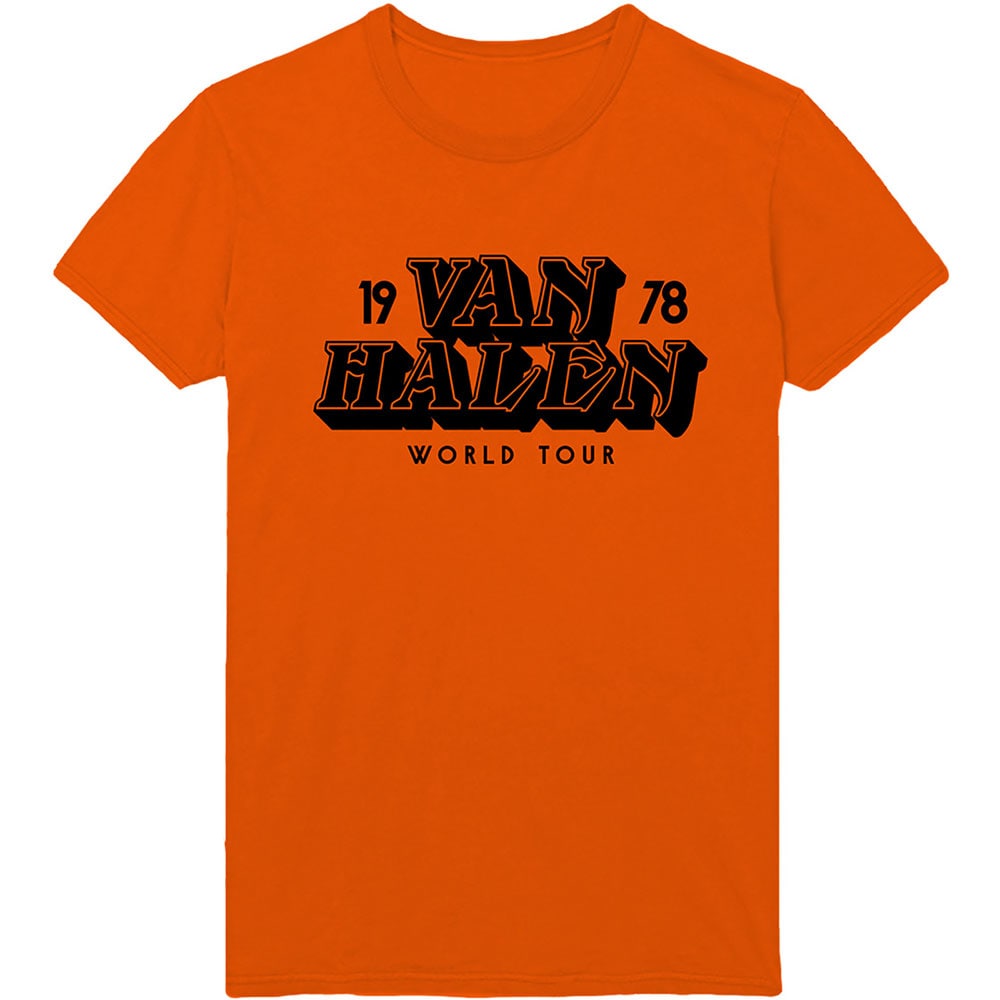 Van Halen Unisex T-Shirt: World Tour '78 (Large)