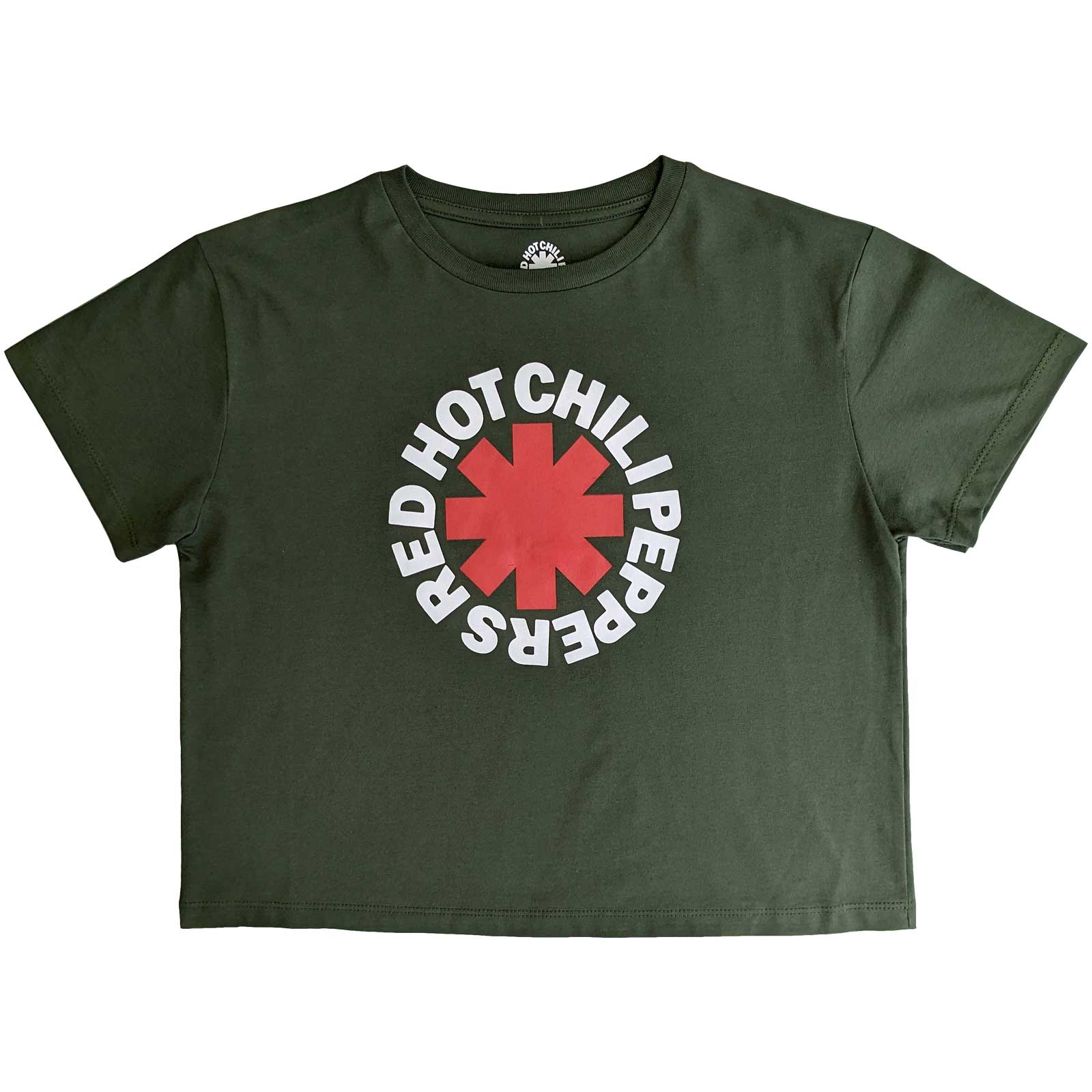 Red Hot Chili Peppers Ladies Crop Top: Classic Asterisk (Medium)