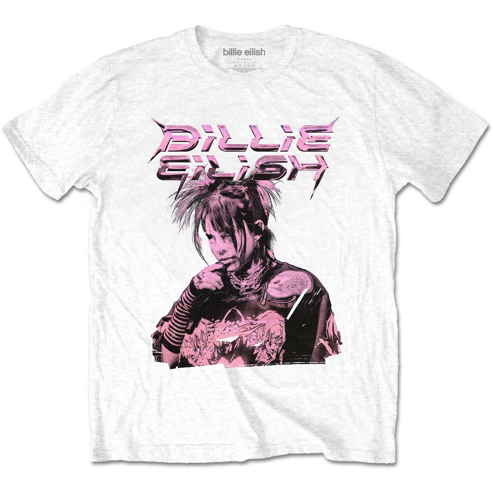 Billie Eilish Unisex T-Shirt: Purple Illustration (Medium)
