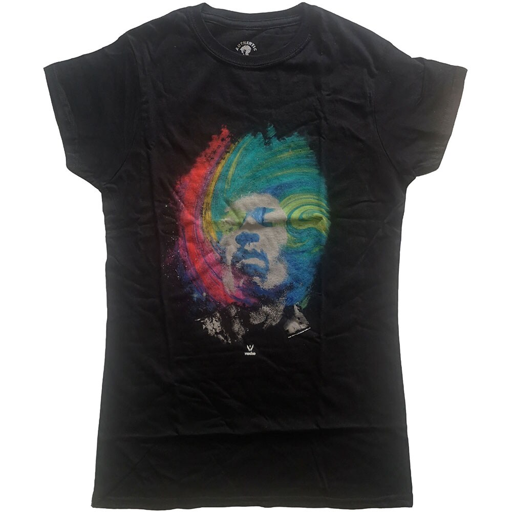 Jimi Hendrix Ladies T-Shirt: Galaxy (Large)