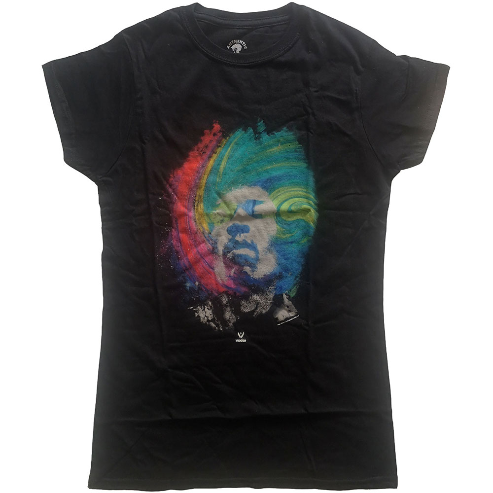 Jimi Hendrix Ladies T-Shirt: Galaxy (X-Large)